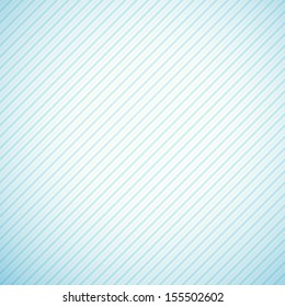 Abstract diagonal seamless pattern. Vector illustration. Aqua, blue and white colors. Delicate striped cloth texture background. Book and wall cover.
