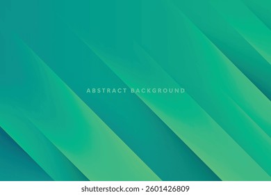 abstract diagonal shape background dynamic green gradient composition design vector