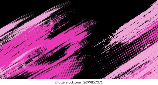 Barras diagonales Abstractas en Vector de fondo rosa para deportes, juegos, temas de carreras	
