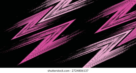 Barras diagonales Abstractas en Vector de fondo rosa para deportes, juegos, temas de carreras	