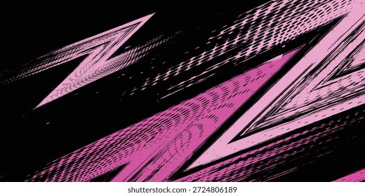 Barras diagonais abstratas em vetor de fundo rosa para esportes, jogos, temas de corrida	