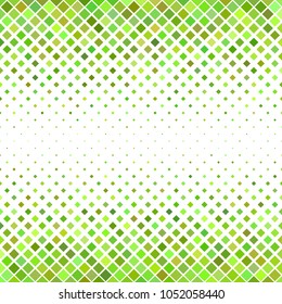 Abstract diagonal square pattern background - geometric vector graphic design from green squares