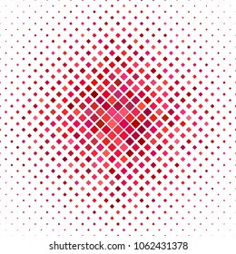 Abstract diagonal square pattern background - geometrical vector design from squares in red tones