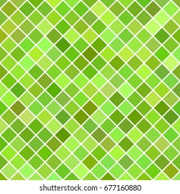 Abstract diagonal square pattern background - geometric vector graphic from squares in green tones
