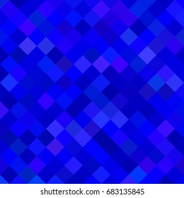 Abstract diagonal square pattern background - geometrical vector design from squares in dark blue tones