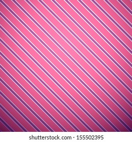 Abstract diagonal stripe pattern wallpaper. Vector illustration for bright attractive feminine design. Pink and purple sweet colors. Seamless background.