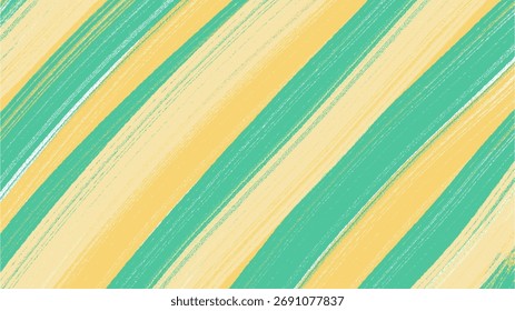 Fundo diagonal listrado abstrato, textura de lápis de cera desenhado à mão, azul escuro e padrão amarelo, design de papel de parede artístico, pano de fundo criativo moderno.