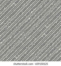 Abstract diagonal striped distressed textured background. Seamless pattern.