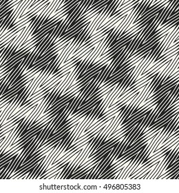 Abstract diagonal striped zigzag textured background. Seamless pattern.