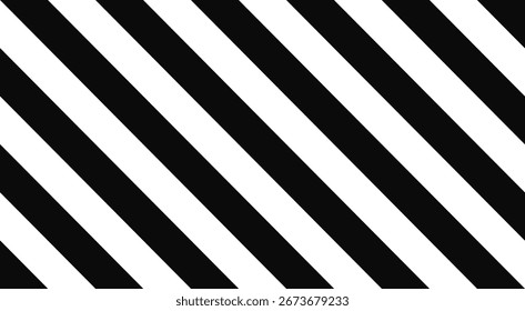 Abstract Diagonal Stripes: Black and White Graphic Pattern