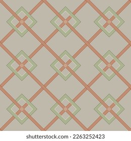 Abstract Diagonal Stripes Squares Elegant Interior Complex Geometric Retro Seamless Vector Pattern Trendy Fashion Colors Perfect for Allover Wall Paper Print or Fabric Soft Gray Background