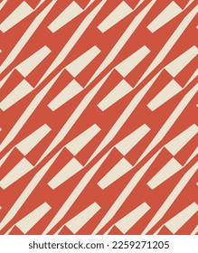 Abstract Diagonal Trendy Geometric Vector Seamless Pattern Chic Fashion Colors Minimal Monochrome Design Perfect for Allover Fabric Print or Wrapping Paper Coral Tones