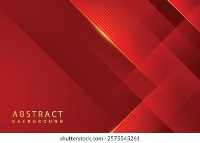 abstract diagonal vector luxury red and gold background modern creative concept eps10