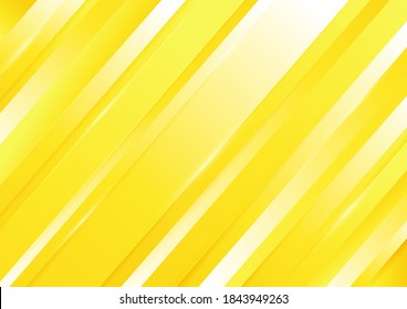 Abstract diagonal vibrant yellow, white background. Technology concept. You can use for template brochure design. poster, banner web, flyer, etc. Vector illustration