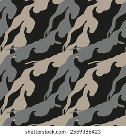 Abstract diagonal wavy geometric motif. Seamless pattern.