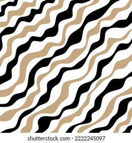Abstract diagonal wavy pattern. Vector Illustration.