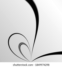 Abstract diagonal wavy striped on a white background. Vector.
