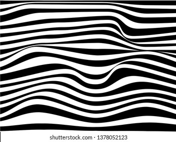 Abstract diagonal wavy striped seamless pattern. Vector. Repeating vector texture. Wavy graphic background. Simple wave stripes.