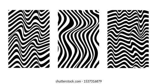 Abstract diagonal wavy striped seamless pattern. Vector. Repeating vector texture. Wavy graphic background. Simple wave stripes.
