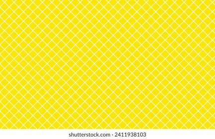 abstract diagonal white cross line pattern on yellow.
