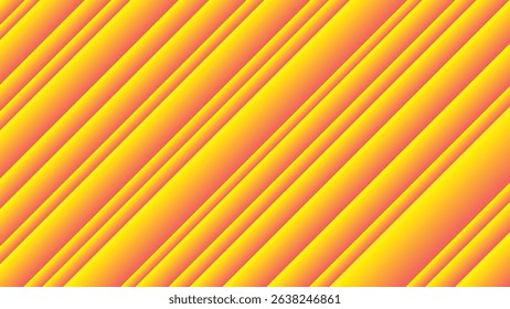 Abstract Diagonal Yellow and Pink Gradient Striped Pattern Background