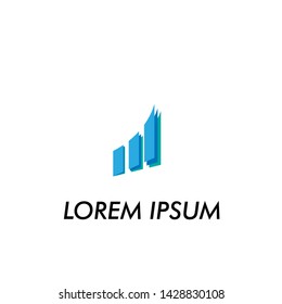 abstract diagram symbol for business logo icon