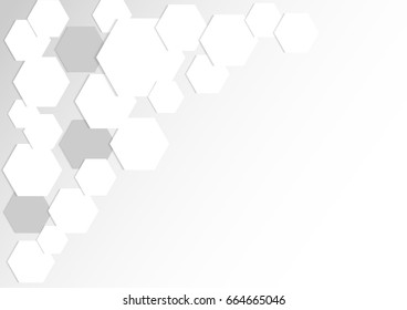 abstract diamond blank paper white and gray tone vector background, overlapping with shadow modern concept, space for text or message web and book design