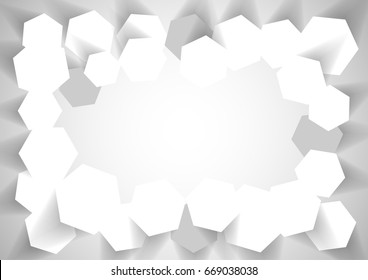 abstract diamond blank paper white and gray tone vector background, overlapping with shadow modern concept, space for text or message web and book design