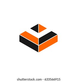 Abstract Diamond Brick Logo Template Illustration Design. Vector EPS 10.