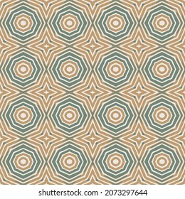 Patrón de textura verde y amarilla del diamante abstracto y del vector circular. Fondo de textura retro sin costura.