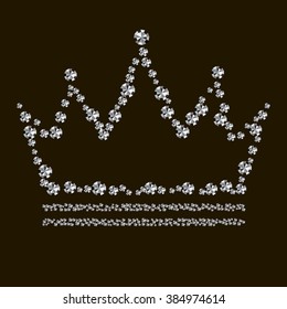 abstract diamond crown