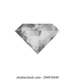 Abstract diamond design vector on white background