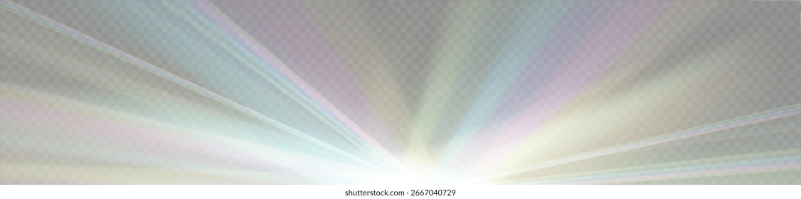 Diamante abstrato com efeito arco-íris brilhante