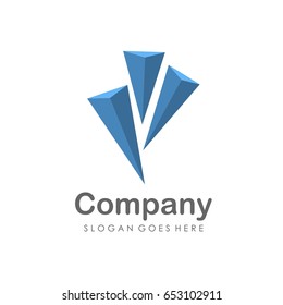 Abstract diamond illustration logo vector