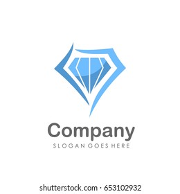 Abstract diamond illustration logo vector