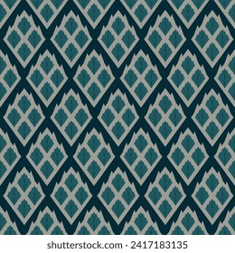 diseño de repetición de hoja de diamante abstracta geométrica sin costura para tela textil