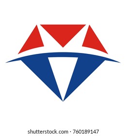 Abstract diamond logo design template vector illustration 