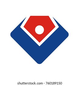 Abstract diamond logo design template vector illustration 