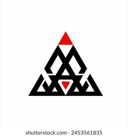 Abstract diamond logo design with a triangle concept.