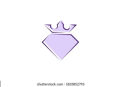 Abstract diamond logo on white background.