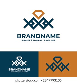 Abstract Diamond Logo, suitable for any business related to Diamond.