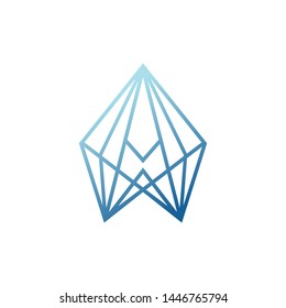 abstract with diamond logo template