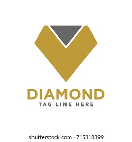 abstract diamond logo template