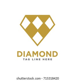 abstract diamond logo template