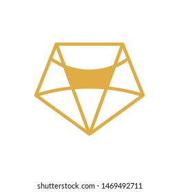 Abstract diamond logo template vector icon design