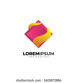 ABSTRACT DIAMOND LOGO VECTOR PREMIUM