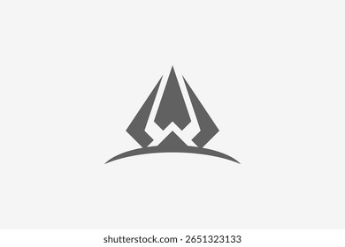 Abstract diamond modern standing logo