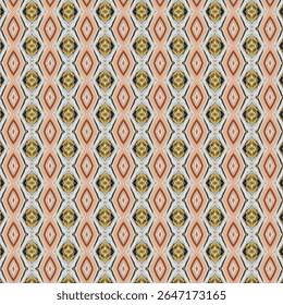 Padrão de losango abstrato com matizes laranja, amarelo e preto em um layout geométrico repetitivo. Adequado para têxteis, papéis de parede ou fundos digitais. diamante, abstrato, geométrico, padrão, simetria