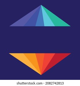 Abstract Diamond and Pyramid Design