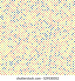 Abstract diamond seamless texture rainbow on the white